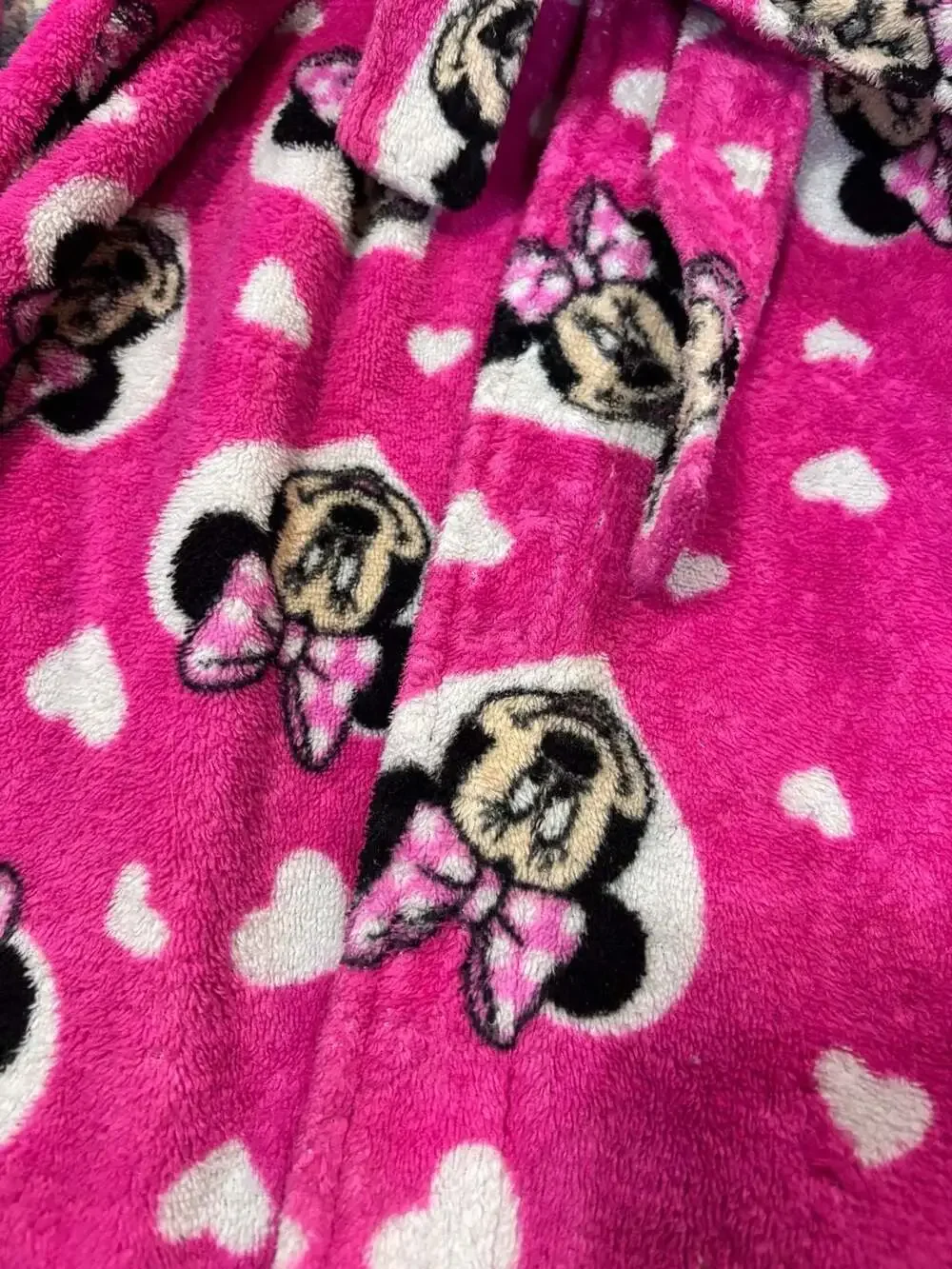 Disney Minnie Mouse Fleece Robe Size 4T Pink